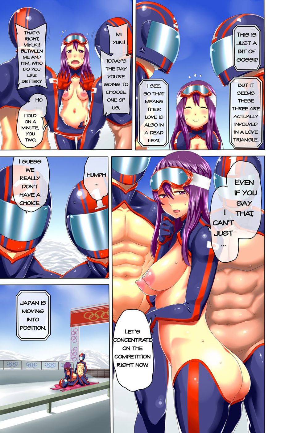 Hentai Manga Comic-Secret Olympics! -Pairs of Completely Naked Men and Women Play Winter Sports-Read-44